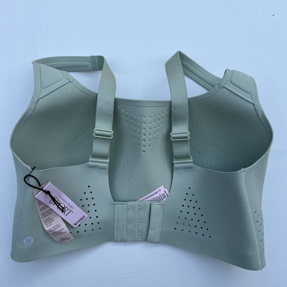 Victoria's Secret Sports Bra Size 34DD Sage Green Featherweight Max Sports Bra - Picture 5 of 8